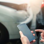 Mobile phone help calling after a car accident